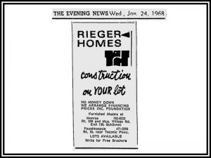 Rieger Homes, New Home Builder, Throwback Thursday