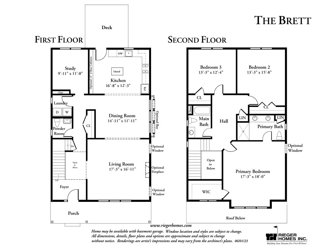 The Brett floor plan.  